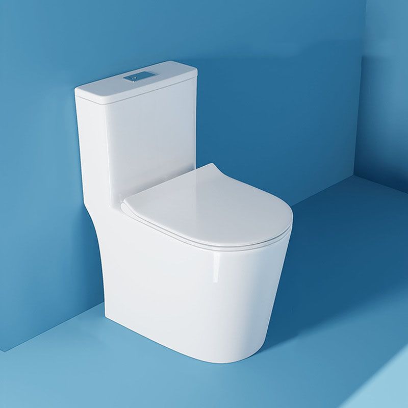 White Elongated One-Piece Toilet Siphon Jet Water Saving Flush Toilet with Toilet Seat Clearhalo 'Bathroom Remodel & Bathroom Fixtures' 'Home Improvement' 'home_improvement' 'home_improvement_toilets' 'Toilets & Bidets' 'Toilets' 1200x1200_8d5d8468-b2b1-47e6-9028-c7d6dcf12ecd