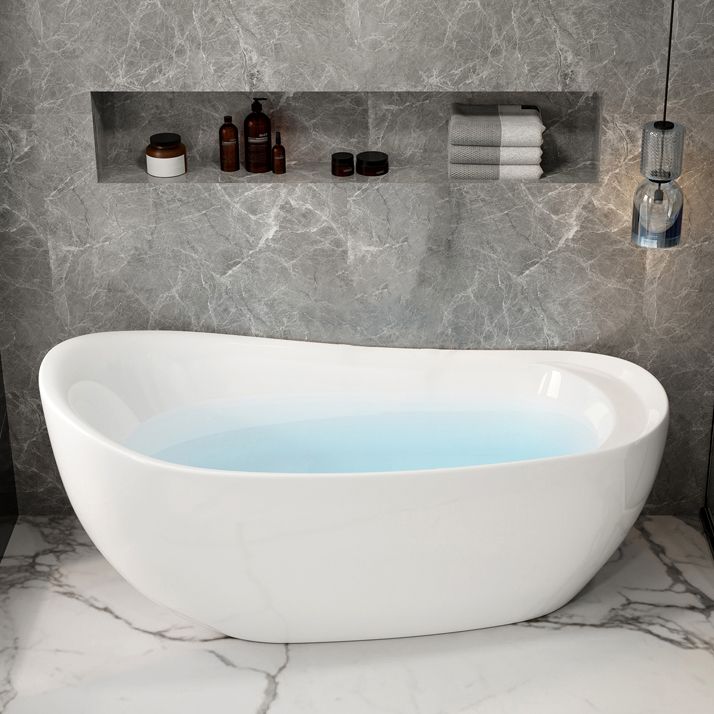 Antique Finish Soaking Modern Bath Stand Alone Oval Bath Tub Clearhalo 'Bathroom Remodel & Bathroom Fixtures' 'Bathtubs' 'Home Improvement' 'home_improvement' 'home_improvement_bathtubs' 'Showers & Bathtubs' 1200x1200_8d67a7c8-a13e-4ca2-9a8f-fc855bae5b42