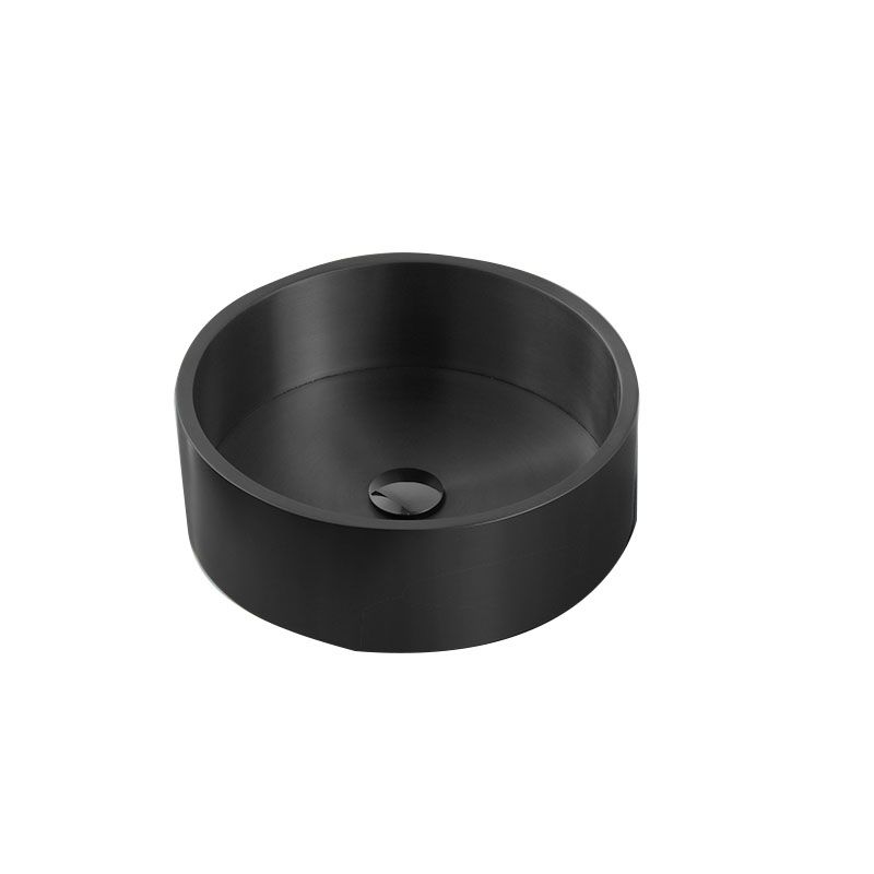 Contemporary Bathroom Sink Metal Round Vessel Bathroom Sink with Pop-Up Drain Clearhalo 'Bathroom Remodel & Bathroom Fixtures' 'Bathroom Sinks & Faucet Components' 'Bathroom Sinks' 'bathroom_sink' 'Home Improvement' 'home_improvement' 'home_improvement_bathroom_sink' 1200x1200_8d925fff-1dde-4735-8a5a-c6466694eebb