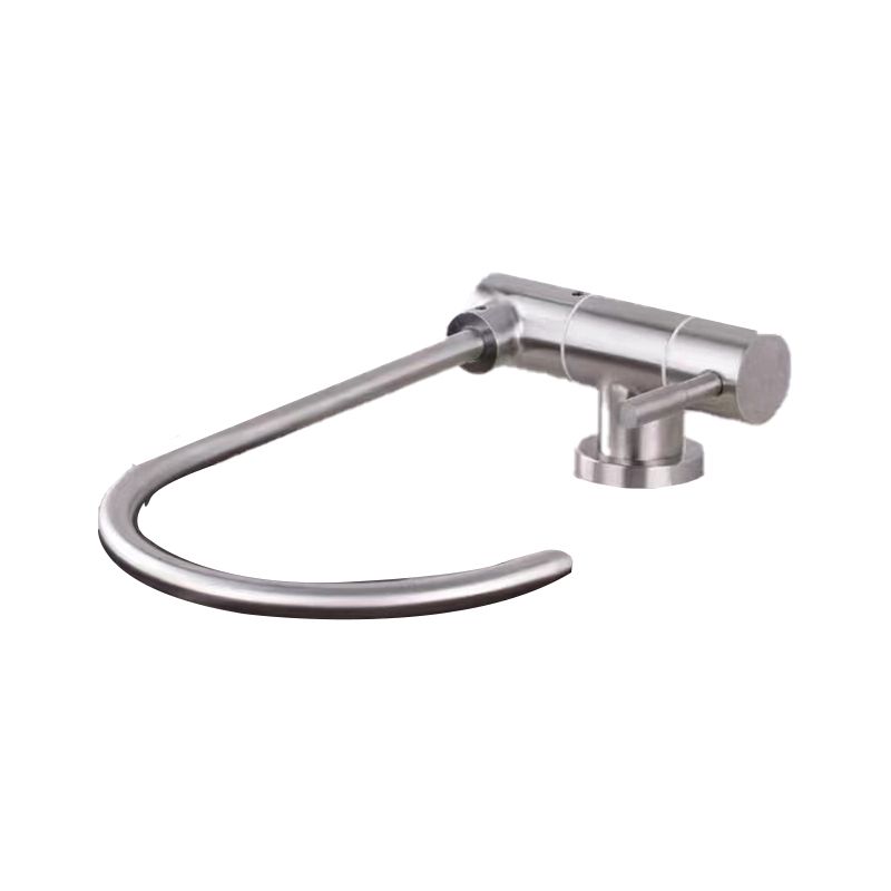 Modern 1-Handle Bar Faucet Standard Kitchen Faucet in Silver Clearhalo 'Home Improvement' 'home_improvement' 'home_improvement_kitchen_faucets' 'Kitchen Faucets' 'Kitchen Remodel & Kitchen Fixtures' 'Kitchen Sinks & Faucet Components' 'kitchen_faucets' 1200x1200_8db02c41-0bda-4641-b7a8-c61d6a21156c