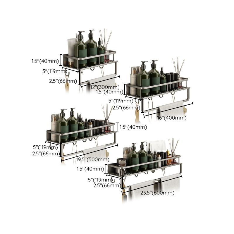 Minimalism Matte Metal Bathroom Accessory Set Modern Bath Shelf Clearhalo 'Bathroom Hardware Sets' 'Bathroom Hardware' 'Bathroom Remodel & Bathroom Fixtures' 'bathroom_hardware_sets' 'Home Improvement' 'home_improvement' 'home_improvement_bathroom_hardware_sets' 1200x1200_8dc76c36-925d-4bcf-a7ef-c0994fc5304c