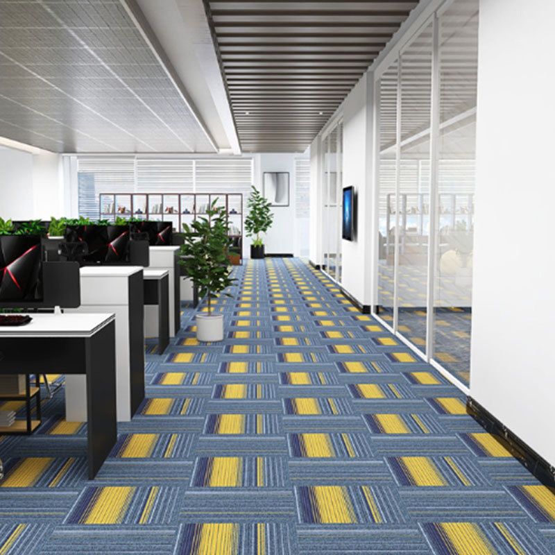 Indoor Carpet Tiles Geometric Print Level Loop Office Carpet Tiles Clearhalo 'Carpet Tiles & Carpet Squares' 'carpet_tiles_carpet_squares' 'Flooring 'Home Improvement' 'home_improvement' 'home_improvement_carpet_tiles_carpet_squares' Walls and Ceiling' 1200x1200_8dcf5f10-1c65-4a56-a69f-ae33ea68af95