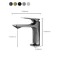 Contemporary Centerset Faucet Lever Handles Single Hole Low Arc Solid Brass Square Faucet Clearhalo 'Bathroom Remodel & Bathroom Fixtures' 'Bathroom Sink Faucets' 'Bathroom Sinks & Faucet Components' 'bathroom_sink_faucets' 'Home Improvement' 'home_improvement' 'home_improvement_bathroom_sink_faucets' 1200x1200_8dd41e55-a51e-484d-9351-5a817f4a7f24