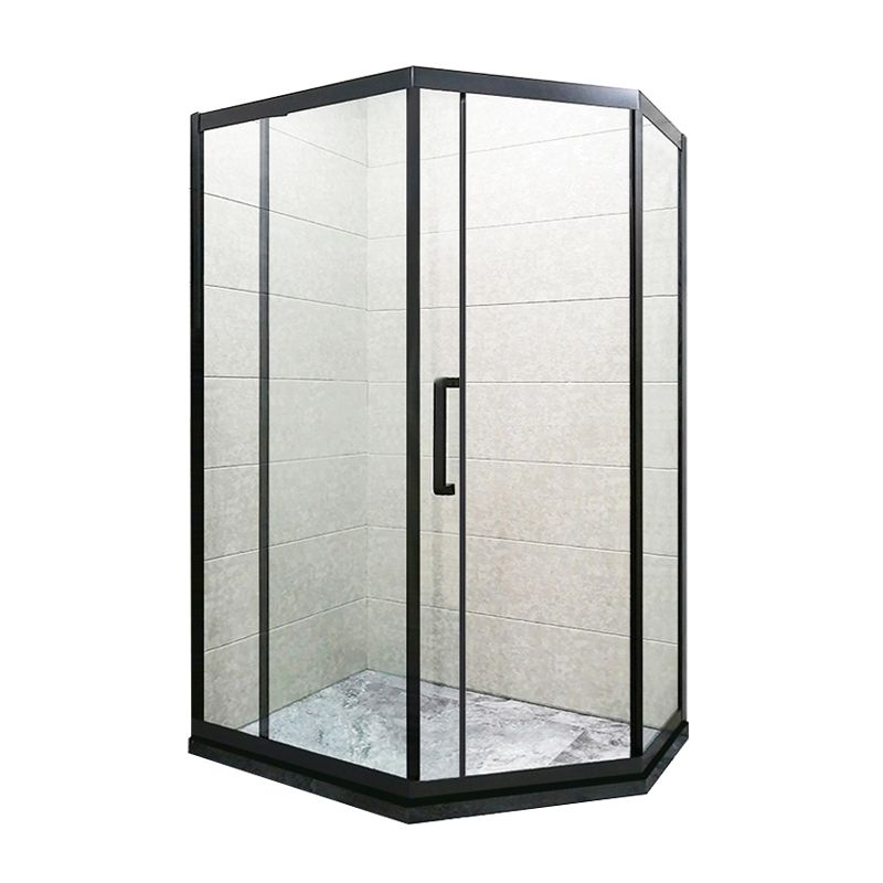 Corner Framed Shower Kit Neo-Angle Tempered Glass Shower Kit Clearhalo 'Bathroom Remodel & Bathroom Fixtures' 'Home Improvement' 'home_improvement' 'home_improvement_shower_stalls_enclosures' 'Shower Stalls & Enclosures' 'shower_stalls_enclosures' 'Showers & Bathtubs' 1200x1200_8de63fff-c6b5-4933-9da6-1ada60a1a612