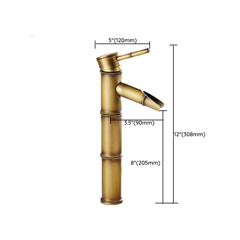 Circular Single Handle Faucet Country Style Basin Lavatory Faucet Clearhalo 'Bathroom Remodel & Bathroom Fixtures' 'Bathroom Sink Faucets' 'Bathroom Sinks & Faucet Components' 'bathroom_sink_faucets' 'Home Improvement' 'home_improvement' 'home_improvement_bathroom_sink_faucets' 1200x1200_8de85e89-123c-48f4-9c93-3b59227d70c3