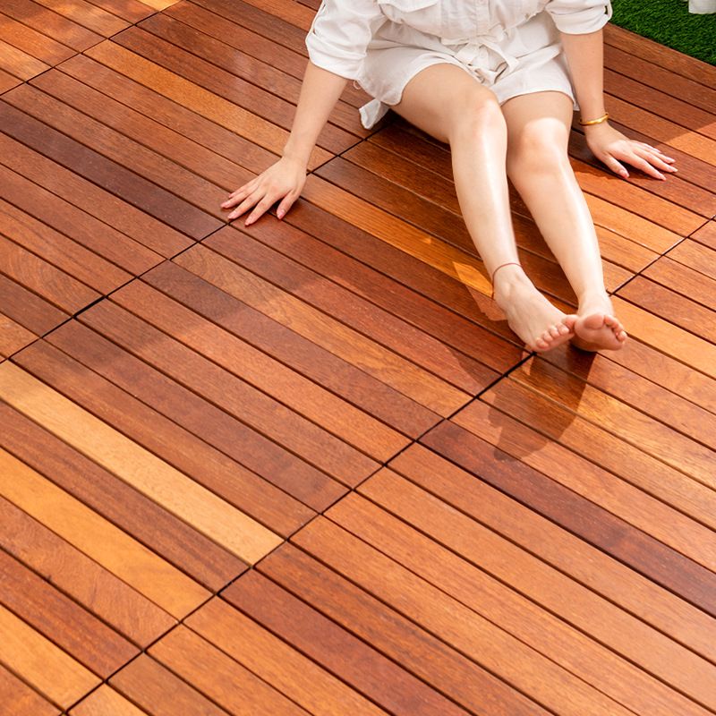 Tradition Smooth Wood Floor Tile Click Lock Teak Wood for Living Room Clearhalo 'Flooring 'Hardwood Flooring' 'hardwood_flooring' 'Home Improvement' 'home_improvement' 'home_improvement_hardwood_flooring' Walls and Ceiling' 1200x1200_8df036e3-b762-455d-b8b2-dc73783ea0ac