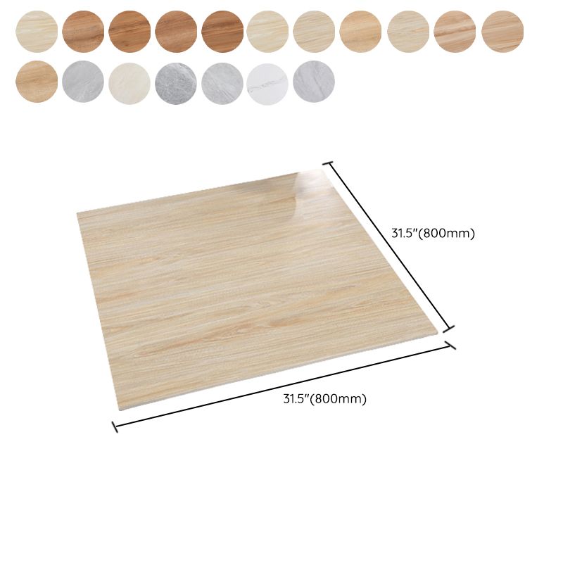 Glazed Square Floor Tile Porcelain Floor Tile with Wooden Pattern Clearhalo 'Floor Tiles & Wall Tiles' 'floor_tiles_wall_tiles' 'Flooring 'Home Improvement' 'home_improvement' 'home_improvement_floor_tiles_wall_tiles' Walls and Ceiling' 1200x1200_8dfe85ba-928f-4c69-91ab-708a6de1e36c