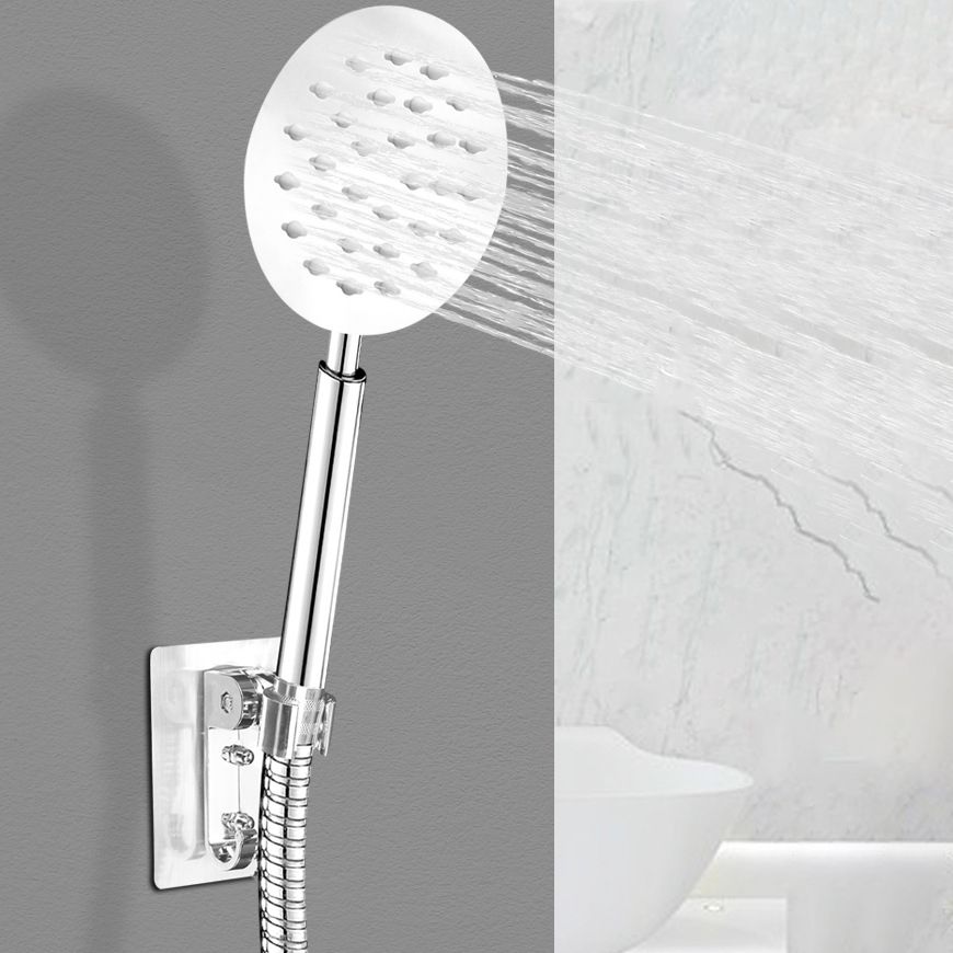 Round Shower Head Stainless Steel 3 Sprays Wall-Mounted Handheld Shower Head Clearhalo 'Bathroom Remodel & Bathroom Fixtures' 'Home Improvement' 'home_improvement' 'home_improvement_shower_heads' 'Shower Heads' 'shower_heads' 'Showers & Bathtubs Plumbing' 'Showers & Bathtubs' 1200x1200_8e0148d4-dd6b-495b-bf8d-6ae9668f782b