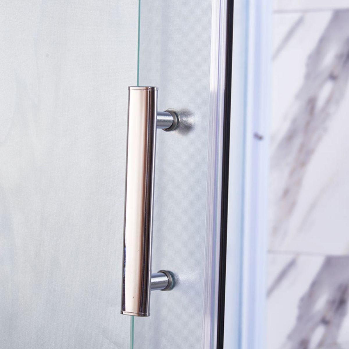 Contemporary Shower Stall Clear Framed Single Sliding Shower Stall with Ceiling Clearhalo 'Bathroom Remodel & Bathroom Fixtures' 'Home Improvement' 'home_improvement' 'home_improvement_shower_stalls_enclosures' 'Shower Stalls & Enclosures' 'shower_stalls_enclosures' 'Showers & Bathtubs' 1200x1200_8e02cf7c-8444-480a-9e29-c61b5540e3b5