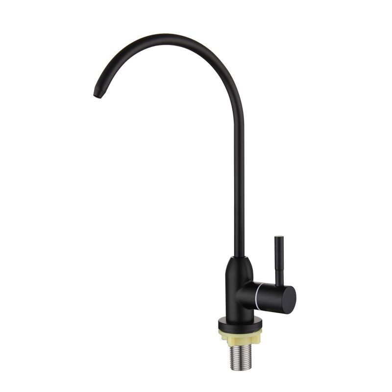 Contemporary Style Faucet Stainless Steel Single Handle High Arc Faucet for Kitchen Clearhalo 'Home Improvement' 'home_improvement' 'home_improvement_kitchen_faucets' 'Kitchen Faucets' 'Kitchen Remodel & Kitchen Fixtures' 'Kitchen Sinks & Faucet Components' 'kitchen_faucets' 1200x1200_8e19074b-f4da-4c19-9e10-476e7fd0c374