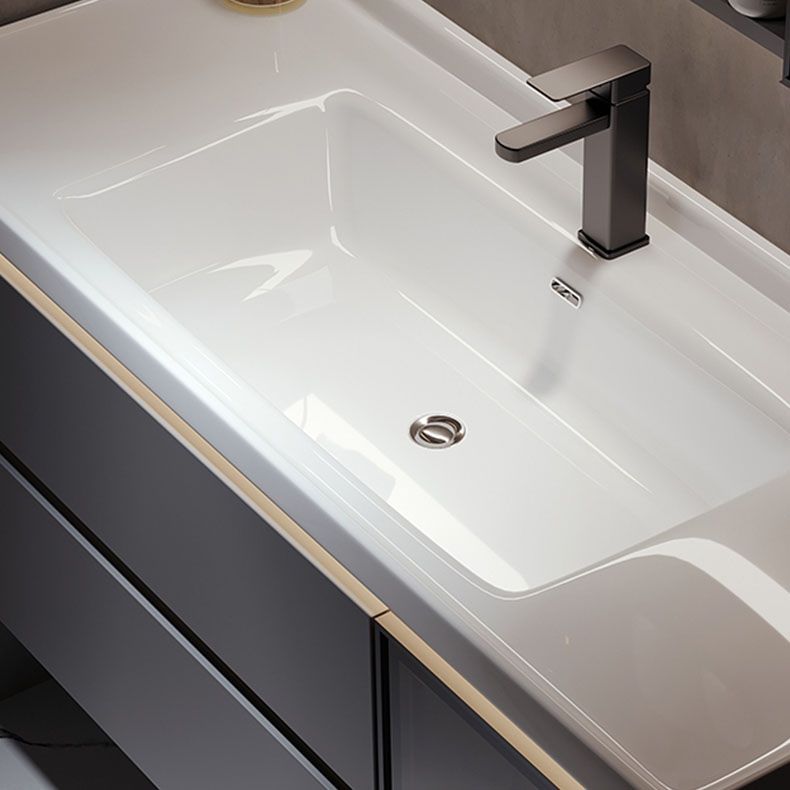 Grey Modern Wall Mounted Standard Open Console with Sink Set Clearhalo 'Bathroom Remodel & Bathroom Fixtures' 'Bathroom Vanities' 'bathroom_vanities' 'Home Improvement' 'home_improvement' 'home_improvement_bathroom_vanities' 1200x1200_8e1c5734-82cf-45ca-9988-99c95814b7ca