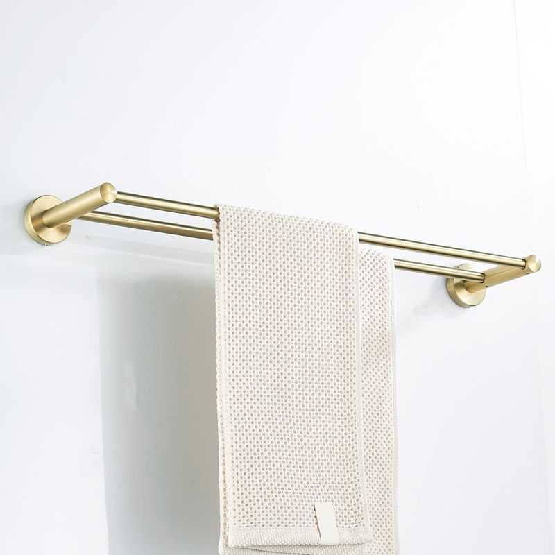 Traditional Brushed Brass Bathroom Accessory As Individual Or As a Set in Metal Clearhalo 'Bathroom Hardware Sets' 'Bathroom Hardware' 'Bathroom Remodel & Bathroom Fixtures' 'bathroom_hardware_sets' 'Home Improvement' 'home_improvement' 'home_improvement_bathroom_hardware_sets' 1200x1200_8e26f920-610b-4f42-ae67-a2358f4b356e