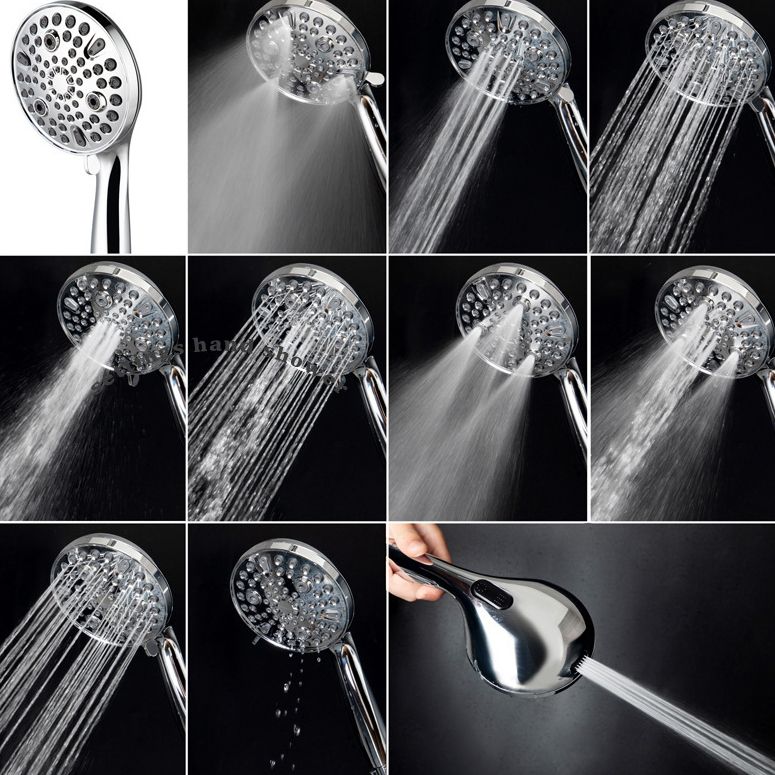 Round Handheld Shower Head Plastic Water Efficient Shower Head Clearhalo 'Bathroom Remodel & Bathroom Fixtures' 'Home Improvement' 'home_improvement' 'home_improvement_shower_heads' 'Shower Heads' 'shower_heads' 'Showers & Bathtubs Plumbing' 'Showers & Bathtubs' 1200x1200_8e2c8aee-fb30-4185-84a7-edec15c6851d