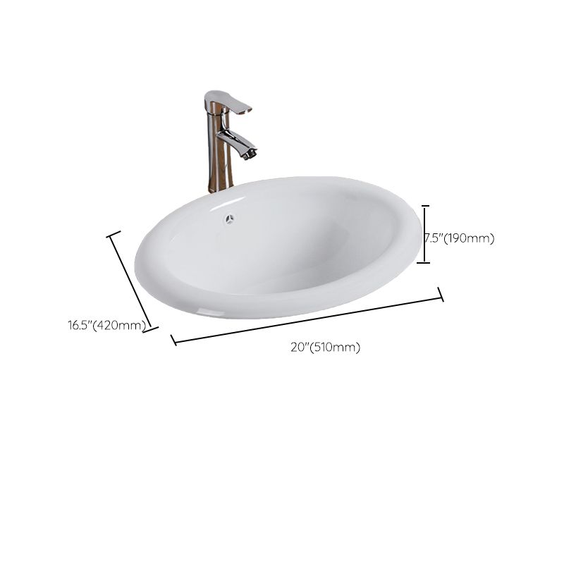 Modern Style Bathroom Sink Oval Porcelain Undermount Bathroom Sink Clearhalo 'Bathroom Remodel & Bathroom Fixtures' 'Bathroom Sinks & Faucet Components' 'Bathroom Sinks' 'bathroom_sink' 'Home Improvement' 'home_improvement' 'home_improvement_bathroom_sink' 1200x1200_8e3d9775-c7a8-417d-aef6-812ed7e766e6