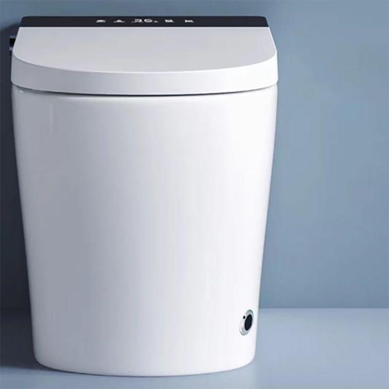 Antimicrobial Elongated Bidet Seat Heated Floor Mount Bidet Seat in White of 17.5" H Clearhalo 'Bathroom Remodel & Bathroom Fixtures' 'Bidets' 'Home Improvement' 'home_improvement' 'home_improvement_bidets' 'Toilets & Bidets' 1200x1200_8e54e0dc-945a-4997-b8a4-4f63848db4ca