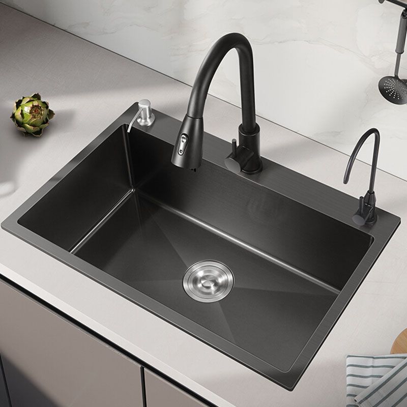 Modern Style Kitchen Sink Stainless Steel Drop-In Kitchen Sink with Faucet Clearhalo 'Home Improvement' 'home_improvement' 'home_improvement_kitchen_sinks' 'Kitchen Remodel & Kitchen Fixtures' 'Kitchen Sinks & Faucet Components' 'Kitchen Sinks' 'kitchen_sinks' 1200x1200_8ecadf49-e885-4aaa-9b82-7066713437c0
