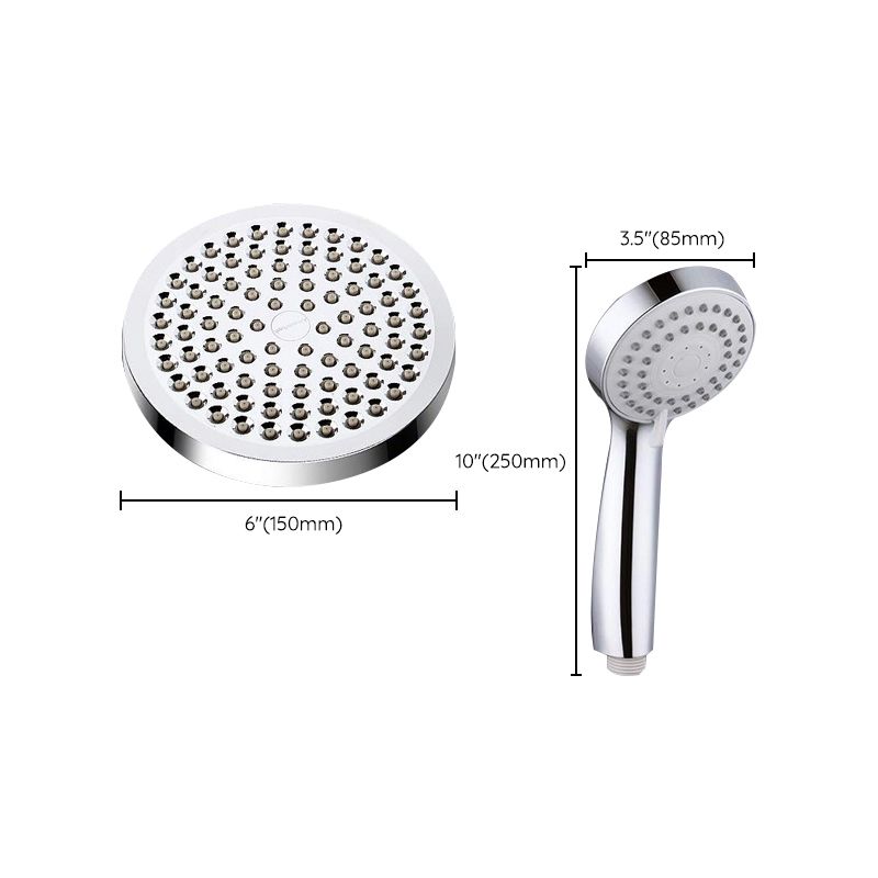 Modern Dual Shower Head Square High Arch Shower Head Combo in Silver Clearhalo 'Bathroom Remodel & Bathroom Fixtures' 'Home Improvement' 'home_improvement' 'home_improvement_shower_heads' 'Shower Heads' 'shower_heads' 'Showers & Bathtubs Plumbing' 'Showers & Bathtubs' 1200x1200_8ee51842-e30f-4288-9bb5-06f62e9090ee