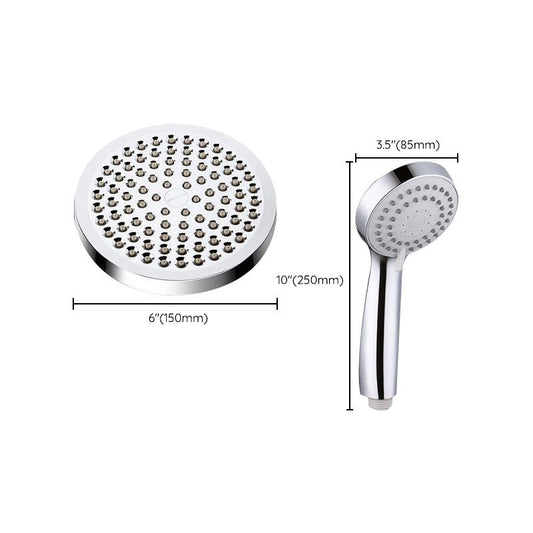 Modern Dual Shower Head Square High Arch Shower Head Combo in Silver Clearhalo 'Bathroom Remodel & Bathroom Fixtures' 'Home Improvement' 'home_improvement' 'home_improvement_shower_heads' 'Shower Heads' 'shower_heads' 'Showers & Bathtubs Plumbing' 'Showers & Bathtubs' 1200x1200_8ee51842-e30f-4288-9bb5-06f62e9090ee