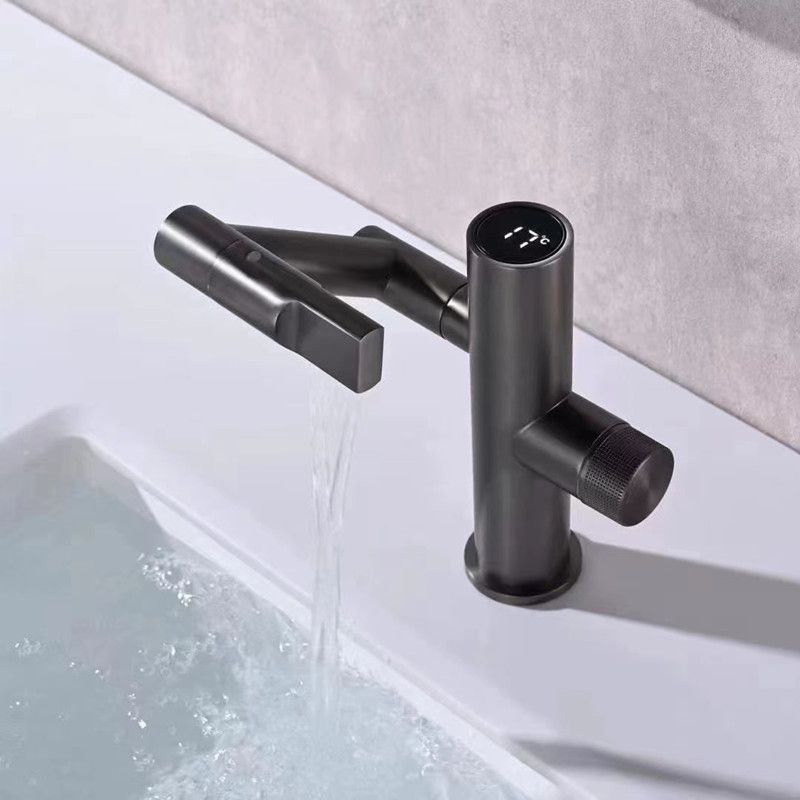 Modern Vessel Sink Faucet Copper 1-Handle Low Arc Vessel Faucet for Bathroom Clearhalo 'Bathroom Remodel & Bathroom Fixtures' 'Bathroom Sink Faucets' 'Bathroom Sinks & Faucet Components' 'bathroom_sink_faucets' 'Home Improvement' 'home_improvement' 'home_improvement_bathroom_sink_faucets' 1200x1200_8efb048f-4660-4837-9476-e321242b6435