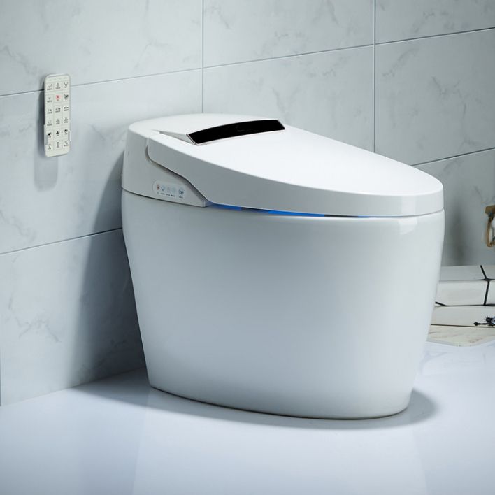 Contemporary Ceramic White Elongated Heated Seat Floor Mount Bidet Clearhalo 'Bathroom Remodel & Bathroom Fixtures' 'Bidets' 'Home Improvement' 'home_improvement' 'home_improvement_bidets' 'Toilets & Bidets' 1200x1200_8f2f0fc0-1a92-4ca9-9e18-16fe44f86c7a
