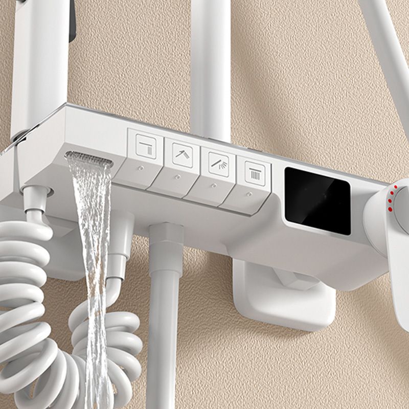 Modern Shower System Slide Bar Included Wall Mounted Shower Set Clearhalo 'Bathroom Remodel & Bathroom Fixtures' 'Home Improvement' 'home_improvement' 'home_improvement_shower_faucets' 'Shower Faucets & Systems' 'shower_faucets' 'Showers & Bathtubs Plumbing' 'Showers & Bathtubs' 1200x1200_8f4b7830-9873-452f-8806-a8cd9db3308b