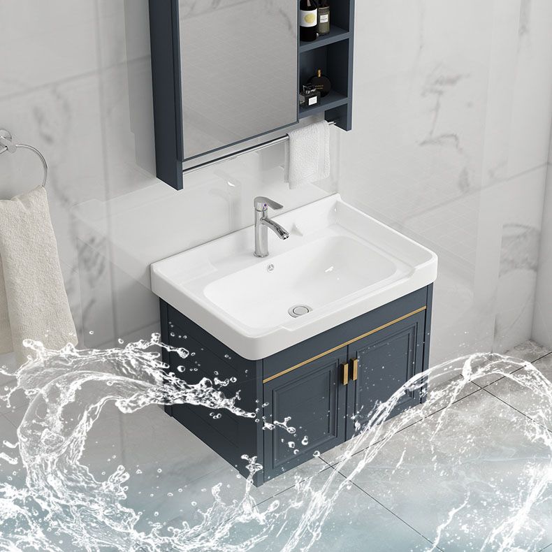 Modern Metal Blue Wall Mount Sink Vanity Faucet Included for Bathroom Clearhalo 'Bathroom Remodel & Bathroom Fixtures' 'Bathroom Vanities' 'bathroom_vanities' 'Home Improvement' 'home_improvement' 'home_improvement_bathroom_vanities' 1200x1200_8f4ba818-4267-4e4f-97b8-29c7965a48d4