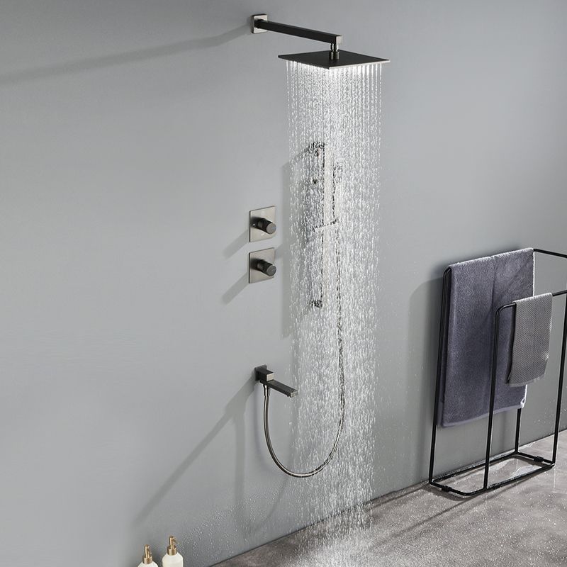 Modern Shower Trim Brass Handheld Shower Head Wall Mounted Shower System Clearhalo 'Bathroom Remodel & Bathroom Fixtures' 'Home Improvement' 'home_improvement' 'home_improvement_shower_faucets' 'Shower Faucets & Systems' 'shower_faucets' 'Showers & Bathtubs Plumbing' 'Showers & Bathtubs' 1200x1200_8f5f3c42-59a8-465b-b8f9-533f13f2025c