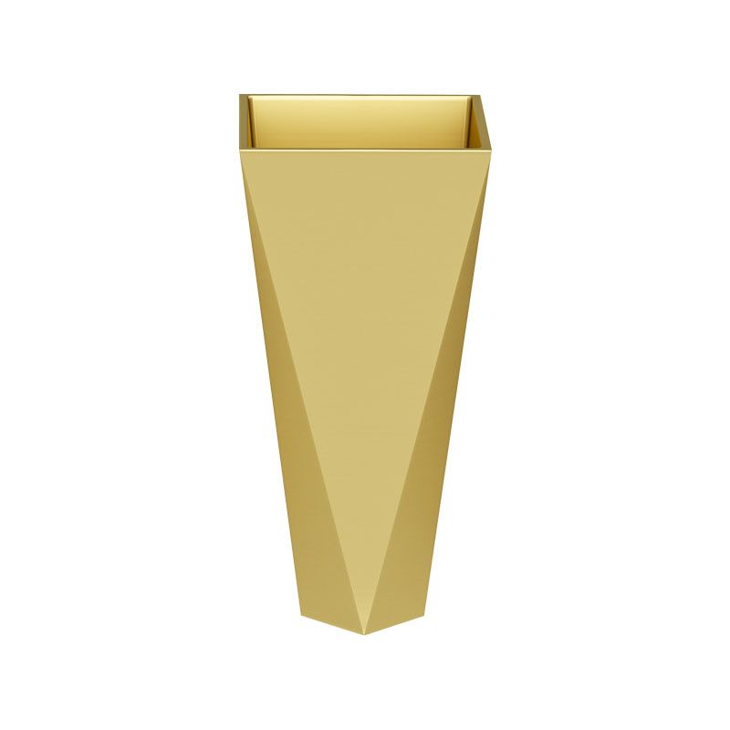 Modern Bathroom Sink with Pop-Up Drain Metal Rectangular Pedestal Bathroom Sink Clearhalo 'Bathroom Remodel & Bathroom Fixtures' 'Bathroom Sinks & Faucet Components' 'Bathroom Sinks' 'bathroom_sink' 'Home Improvement' 'home_improvement' 'home_improvement_bathroom_sink' 1200x1200_8f6d153f-d826-414f-b6a8-bb98208a7bed