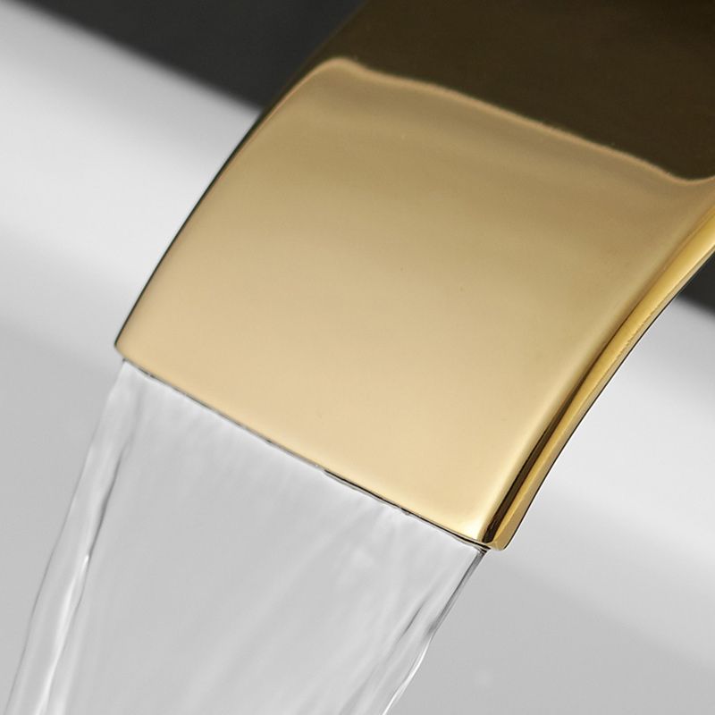 Waterfall Spout Vessel Sink Faucet Lever Handle Square Vessel Faucet Clearhalo 'Bathroom Remodel & Bathroom Fixtures' 'Bathroom Sink Faucets' 'Bathroom Sinks & Faucet Components' 'bathroom_sink_faucets' 'Home Improvement' 'home_improvement' 'home_improvement_bathroom_sink_faucets' 1200x1200_8f7c556d-3420-4f28-bcaa-b6399723b8f3