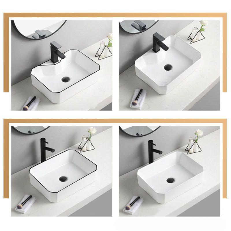 Contemporary Bathroom Sink with Pop-Up Drain Rectangular Vessel Bathroom Sink Only Clearhalo 'Bathroom Remodel & Bathroom Fixtures' 'Bathroom Sinks & Faucet Components' 'Bathroom Sinks' 'bathroom_sink' 'Home Improvement' 'home_improvement' 'home_improvement_bathroom_sink' 1200x1200_8f802267-32a5-4ea1-bd6d-591659a2dce4