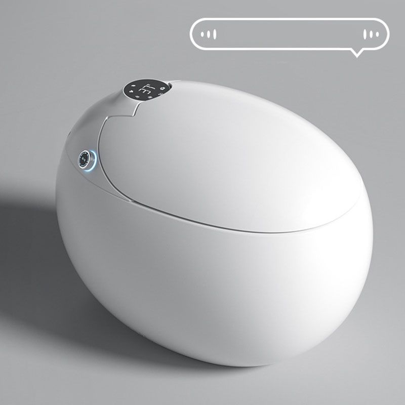 Contemporary Round White Ceramic Heated Seat Floor Mount Bidet Clearhalo 'Bathroom Remodel & Bathroom Fixtures' 'Bidets' 'Home Improvement' 'home_improvement' 'home_improvement_bidets' 'Toilets & Bidets' 1200x1200_8f8ad0fe-51ef-4b55-879e-fecf9b0708b7