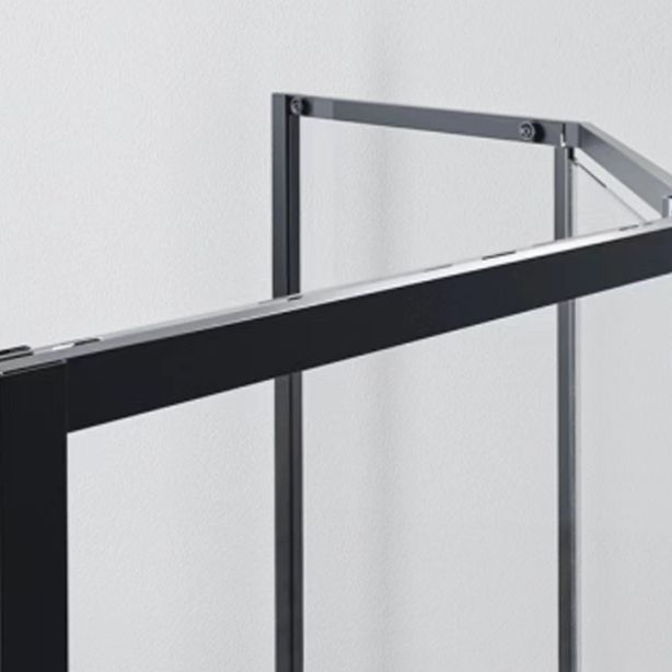 Framed Tempered Shower Bath Door Transparent Bi-Fold Shower Door Clearhalo 'Bathroom Remodel & Bathroom Fixtures' 'Home Improvement' 'home_improvement' 'home_improvement_shower_tub_doors' 'Shower and Tub Doors' 'shower_tub_doors' 'Showers & Bathtubs' 1200x1200_8fc79851-9e31-4e70-a072-79c6f4f4e797