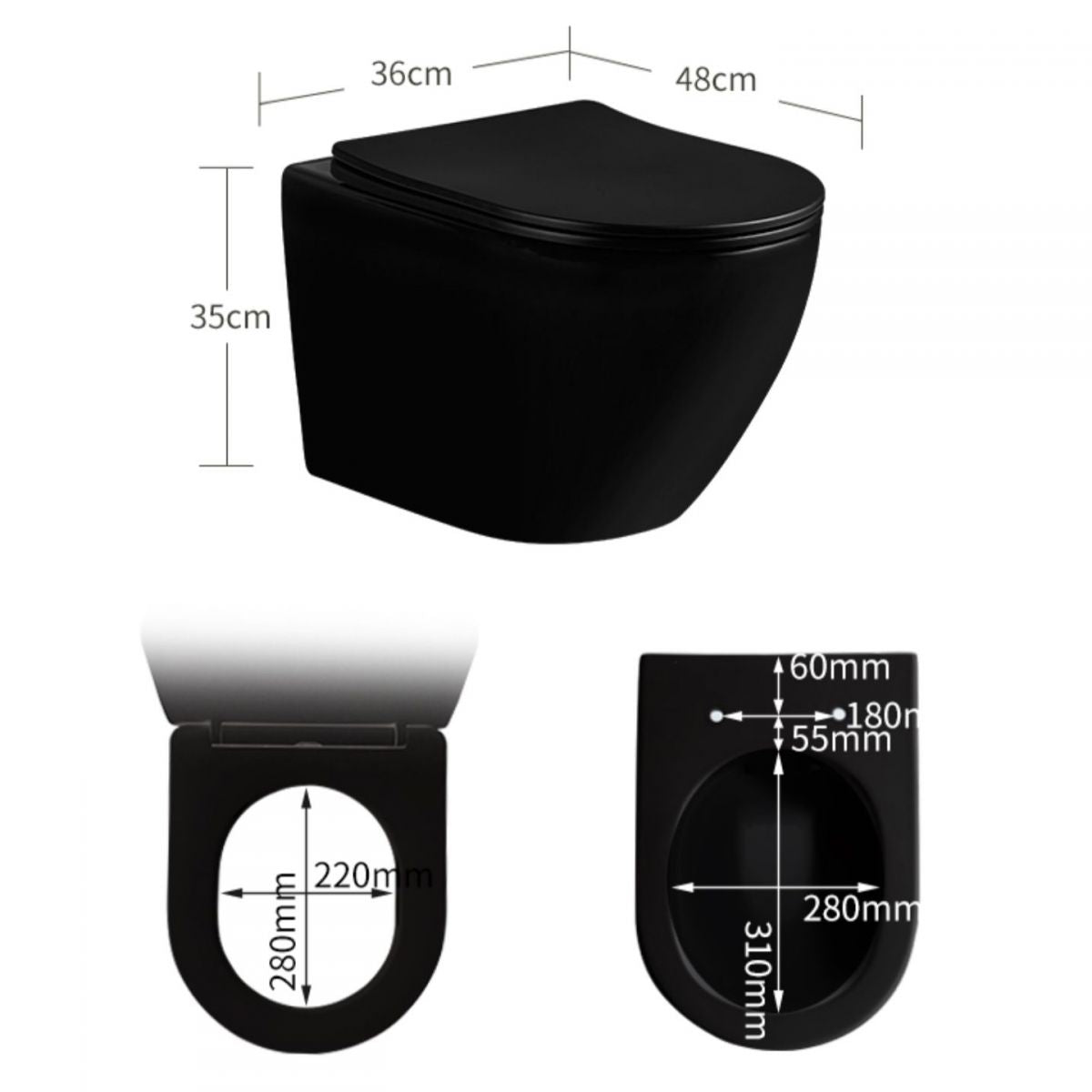 Contemporary Toilet Bowl One Piece Toilet Wall Mount Porcelain Urine Toilet Clearhalo 'Bathroom Remodel & Bathroom Fixtures' 'Home Improvement' 'home_improvement' 'home_improvement_toilets' 'Toilets & Bidets' 'Toilets' 1200x1200_8fd96b61-e3de-4117-afb5-4d73854f9279