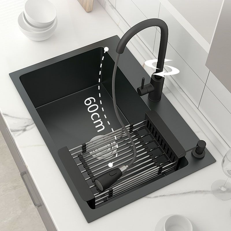 Modern Kitchen Sink Stainless Steel with Accessories Faucet and Soap Dispenser Workstation Clearhalo 'Home Improvement' 'home_improvement' 'home_improvement_kitchen_sinks' 'Kitchen Remodel & Kitchen Fixtures' 'Kitchen Sinks & Faucet Components' 'Kitchen Sinks' 'kitchen_sinks' 1200x1200_8fe28c74-0588-4245-959f-d68dada3892e