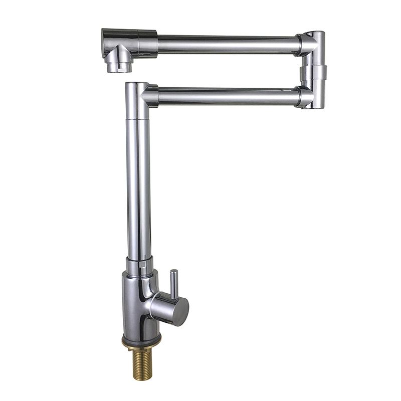 Modern Faucet 1-Handle 1-Hole Brass Single Level Low Profile Pot Filler Kitchen Faucet Clearhalo 'Home Improvement' 'home_improvement' 'home_improvement_kitchen_faucets' 'Kitchen Faucets' 'Kitchen Remodel & Kitchen Fixtures' 'Kitchen Sinks & Faucet Components' 'kitchen_faucets' 1200x1200_8ff204ad-706b-4099-be8d-e3a7e2533eb6