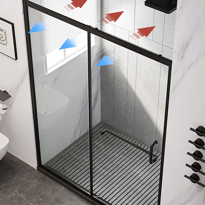 Semi-Frameless Shower Bath Door Single Sliding Shower Doors Tempered Clearhalo 'Bathroom Remodel & Bathroom Fixtures' 'Home Improvement' 'home_improvement' 'home_improvement_shower_tub_doors' 'Shower and Tub Doors' 'shower_tub_doors' 'Showers & Bathtubs' 1200x1200_900cb840-1376-4c22-956d-3dc3fc5dba24