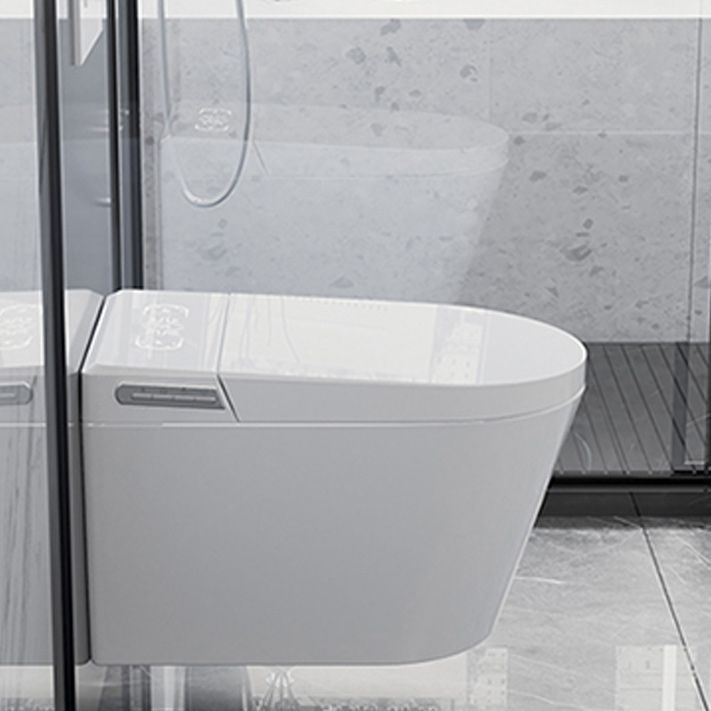 Contemporary 14.9" H Electronic Elongated Toilet Wall Mounted Bidet Clearhalo 'Bathroom Remodel & Bathroom Fixtures' 'Bidets' 'Home Improvement' 'home_improvement' 'home_improvement_bidets' 'Toilets & Bidets' 1200x1200_9015fa9e-fa94-440c-9303-bba89e29177b