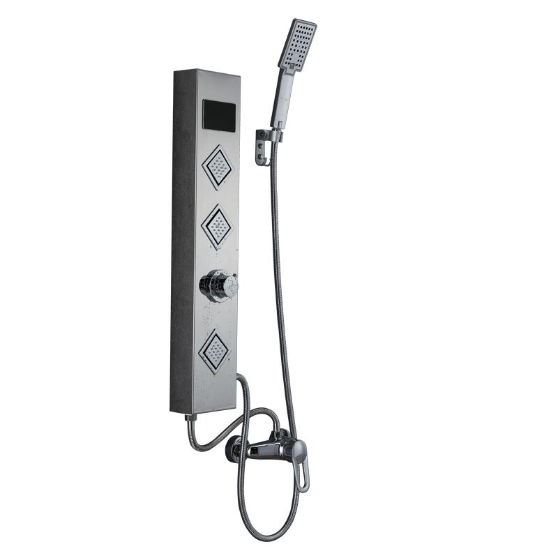 Shower System Stainless Steel Shower Hose Wall Mounted Modern Handshower Shower System Clearhalo 'Bathroom Remodel & Bathroom Fixtures' 'Home Improvement' 'home_improvement' 'home_improvement_shower_faucets' 'Shower Faucets & Systems' 'shower_faucets' 'Showers & Bathtubs Plumbing' 'Showers & Bathtubs' 1200x1200_9027c560-7b0c-4ed0-8924-a468af08be25