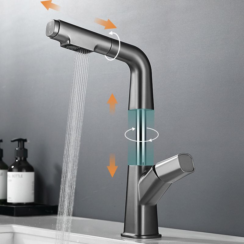 Modern Vessel Faucet Brass Lever Handles Swivel Spout Vessel Sink Bathroom Faucet Clearhalo 'Bathroom Remodel & Bathroom Fixtures' 'Bathroom Sink Faucets' 'Bathroom Sinks & Faucet Components' 'bathroom_sink_faucets' 'Home Improvement' 'home_improvement' 'home_improvement_bathroom_sink_faucets' 1200x1200_903417bb-0a13-4e25-b72e-5e03c854d9ef