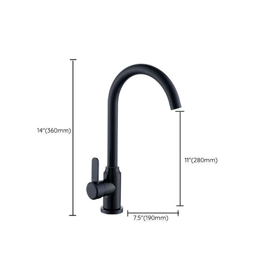 Modern Pull Down One Handle Kitchen Faucet High Arch Filler with No Sensor Clearhalo 'Home Improvement' 'home_improvement' 'home_improvement_kitchen_faucets' 'Kitchen Faucets' 'Kitchen Remodel & Kitchen Fixtures' 'Kitchen Sinks & Faucet Components' 'kitchen_faucets' 1200x1200_903b9aab-7e97-4763-9a3a-463a3e1b7f8f