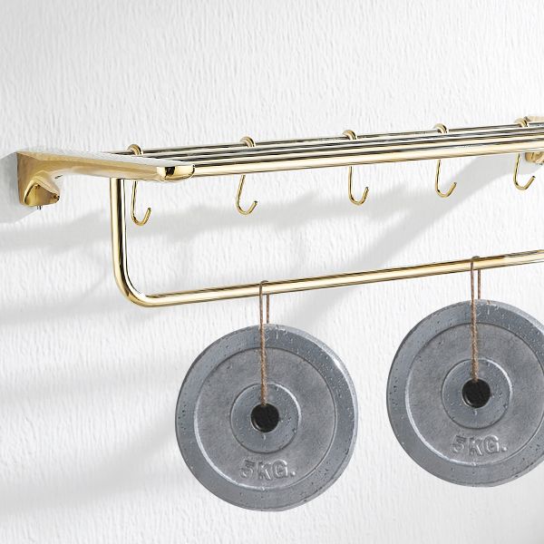 Traditional Bathroom Hardware Gold Bath Shelf Bathroom Accessory Kit Clearhalo 'Bathroom Hardware Sets' 'Bathroom Hardware' 'Bathroom Remodel & Bathroom Fixtures' 'bathroom_hardware_sets' 'Home Improvement' 'home_improvement' 'home_improvement_bathroom_hardware_sets' 1200x1200_904558aa-80b5-41ef-90b3-c792c24a2269