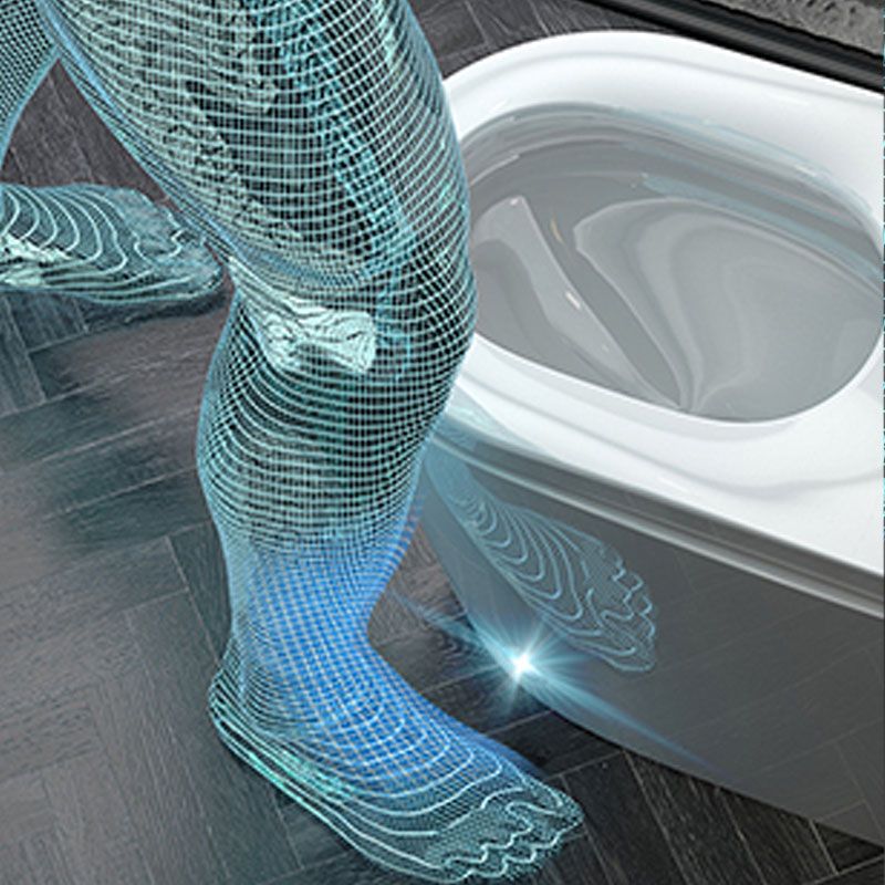 Household Smart Toilet Automatic Flip Cover UV Sterilization Electric Induction Toilet Clearhalo 'Bathroom Remodel & Bathroom Fixtures' 'Home Improvement' 'home_improvement' 'home_improvement_toilets' 'Toilets & Bidets' 'Toilets' 1200x1200_904b3148-c0f9-4f95-b1a4-b05ca10213b9