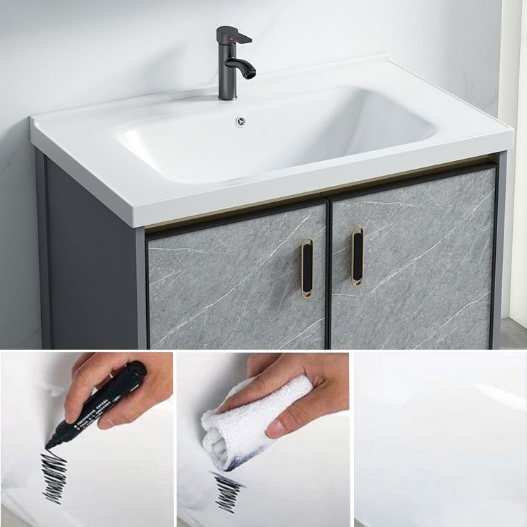 Modern Bathroom Sink Vanity Freestanding Faucet Included Bathroom Vanity Set Clearhalo 'Bathroom Remodel & Bathroom Fixtures' 'Bathroom Vanities' 'bathroom_vanities' 'Home Improvement' 'home_improvement' 'home_improvement_bathroom_vanities' 1200x1200_9055b99b-5300-433e-b16d-f439eab37378