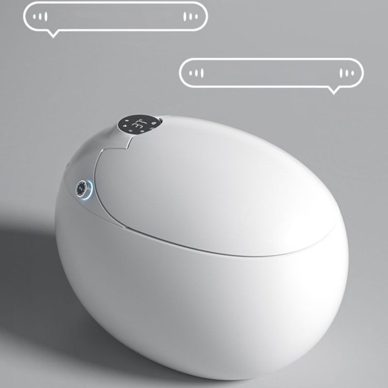 Contemporary White Round Ceramic Heated Seat Floor Mount Bidet Clearhalo 'Bathroom Remodel & Bathroom Fixtures' 'Bidets' 'Home Improvement' 'home_improvement' 'home_improvement_bidets' 'Toilets & Bidets' 1200x1200_90788ff2-3c9c-4698-98af-07307186846c