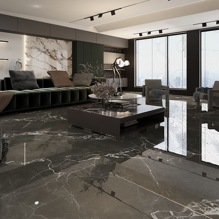 Rectangle Floor and Wall Tile Marble Printed Polished Porcelain Tile Clearhalo 'Floor Tiles & Wall Tiles' 'floor_tiles_wall_tiles' 'Flooring 'Home Improvement' 'home_improvement' 'home_improvement_floor_tiles_wall_tiles' Walls and Ceiling' 1200x1200_90969473-4aea-4aec-b87c-048e23286503