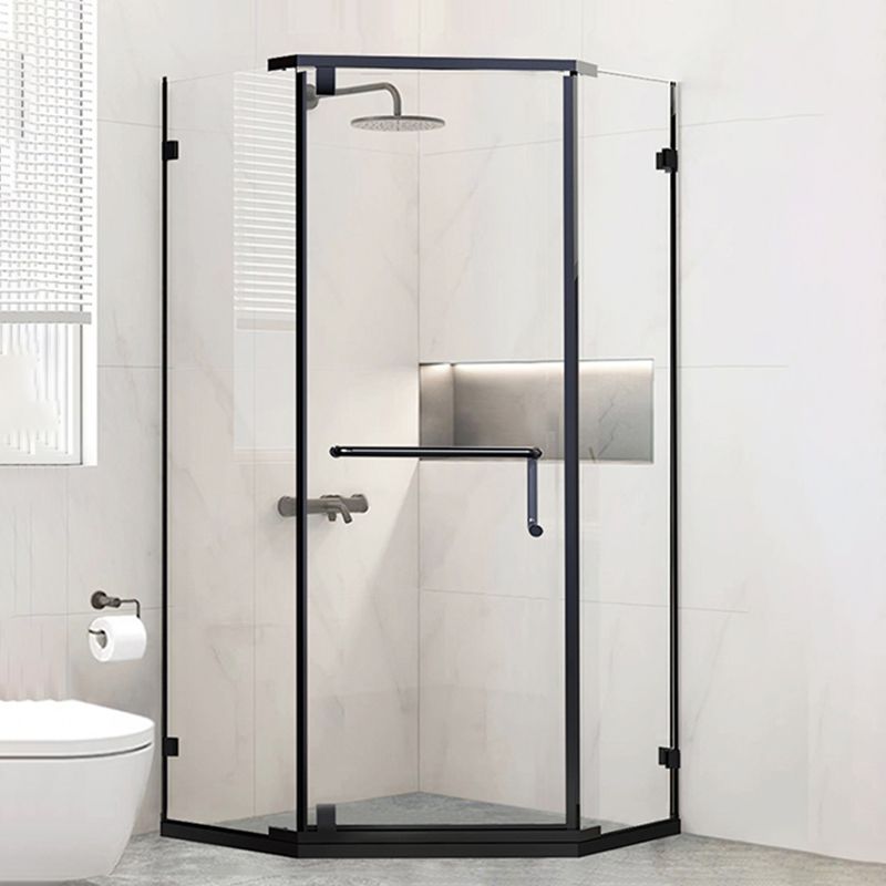 Semi Frameless Pivot Shower Door Scratch Resistant Clear Shower Door Clearhalo 'Bathroom Remodel & Bathroom Fixtures' 'Home Improvement' 'home_improvement' 'home_improvement_shower_tub_doors' 'Shower and Tub Doors' 'shower_tub_doors' 'Showers & Bathtubs' 1200x1200_90a7fad6-0637-4ee7-9798-a5cdf5126cb7