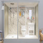 Rectangle Shower Stall Tempered Glass Shower Stall with Shower Base Clearhalo 'Bathroom Remodel & Bathroom Fixtures' 'Home Improvement' 'home_improvement' 'home_improvement_shower_stalls_enclosures' 'Shower Stalls & Enclosures' 'shower_stalls_enclosures' 'Showers & Bathtubs' 1200x1200_90a92988-01f6-4cb7-9b50-8c1fdab07ddd