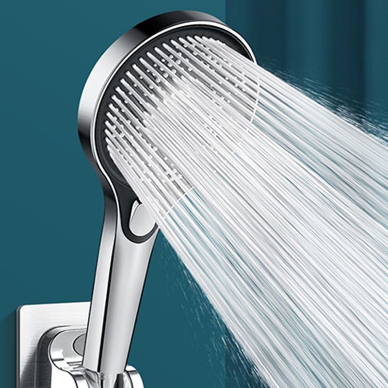 Modern Round Hand Shower Adjustable Spray Pattern Wall-Mount Hand Shower Clearhalo 'Bathroom Remodel & Bathroom Fixtures' 'Home Improvement' 'home_improvement' 'home_improvement_shower_heads' 'Shower Heads' 'shower_heads' 'Showers & Bathtubs Plumbing' 'Showers & Bathtubs' 1200x1200_90c74865-5c1c-46d2-a830-f047b5dc924b