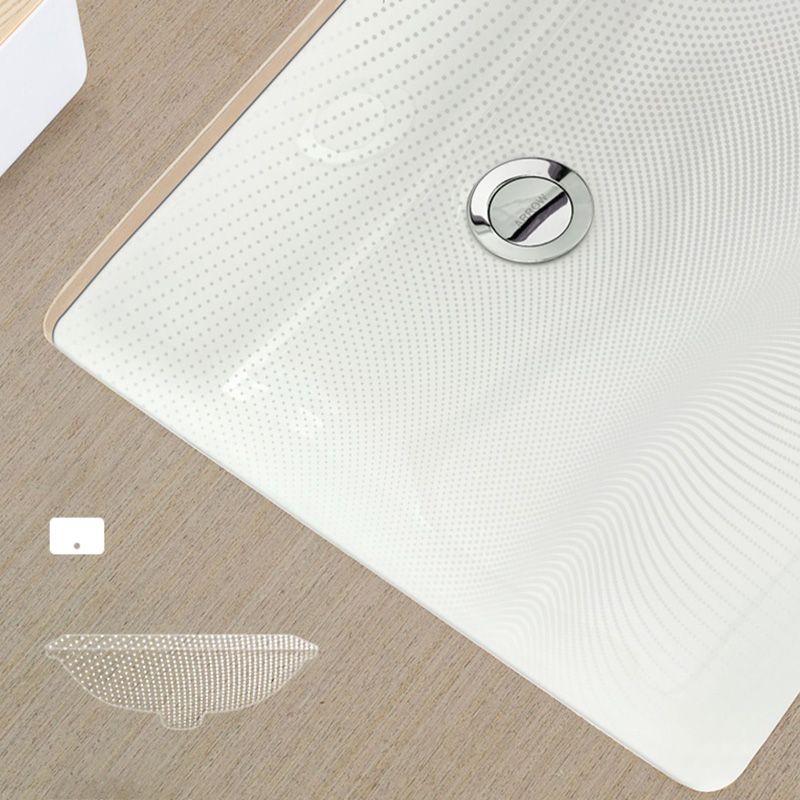 Classic Bathroom Sink Rectangular Vessel Bathroom Sink with Faucet Clearhalo 'Bathroom Remodel & Bathroom Fixtures' 'Bathroom Sinks & Faucet Components' 'Bathroom Sinks' 'bathroom_sink' 'Home Improvement' 'home_improvement' 'home_improvement_bathroom_sink' 1200x1200_90d5752e-f91f-4b44-86d7-2b1973c2ab05