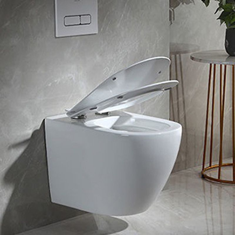 Modern Wall Mount Toilet Bowl 1-Piece Urine Toilet with Slow Close Seat for Washroom Clearhalo 'Bathroom Remodel & Bathroom Fixtures' 'Home Improvement' 'home_improvement' 'home_improvement_toilets' 'Toilets & Bidets' 'Toilets' 1200x1200_90d932ac-90fa-42ff-ac66-5521c9a9f76b